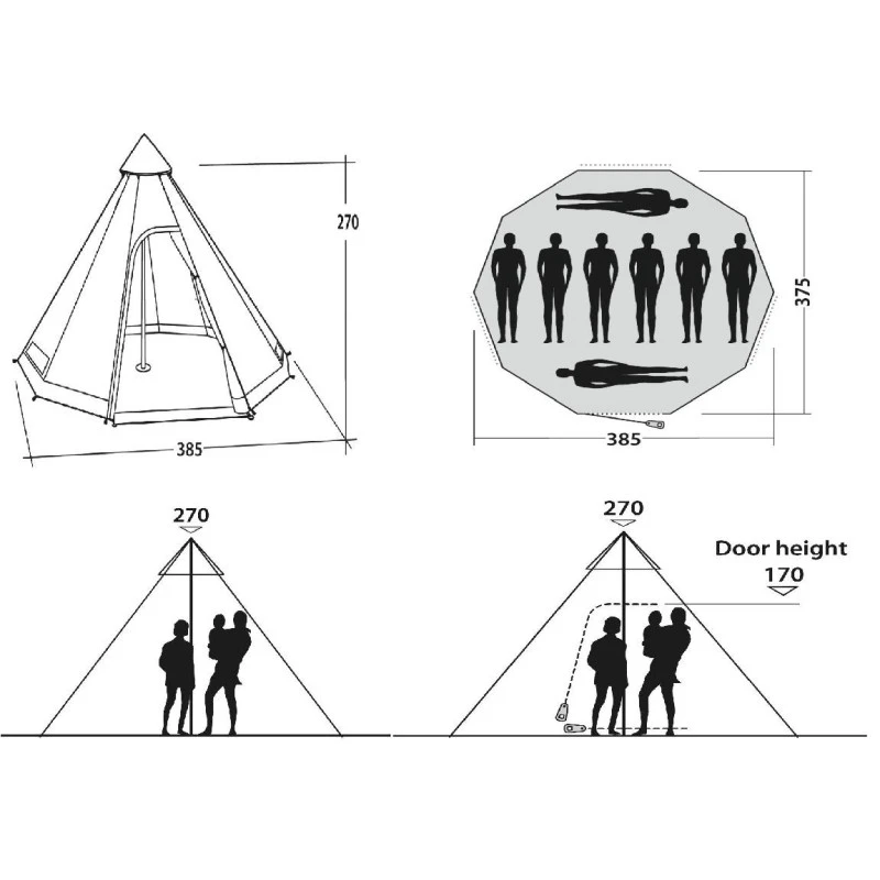 EASY CAMP Moonlight Tipi 4 EASY CAMP Moonlight Tipi – Image 2