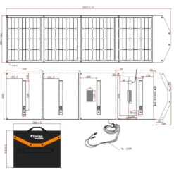 EM Panneau Solaire Pliable HPP-200 15 EM Panneau Solaire Pliable HPP-200 -Campingaz Boutique em panneau solaire pliable hpp 200 3