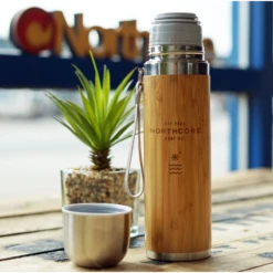 NORTHCORE Thermos® Bambou En Acier 360 Ml Avec Mug -Campingaz Boutique northcore thermos bambou en acier 360 ml avec mug 3